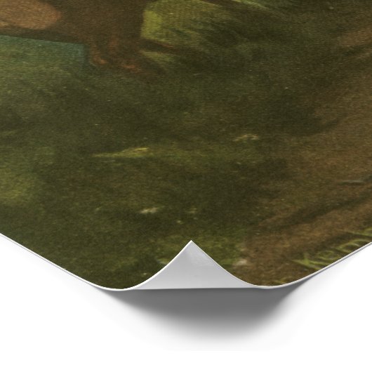 Rückblick auf den Elk Blick auf den See Poster (Ecke)