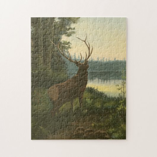 Rückblick auf den Elk Blick auf den See Puzzle (Vertikal)