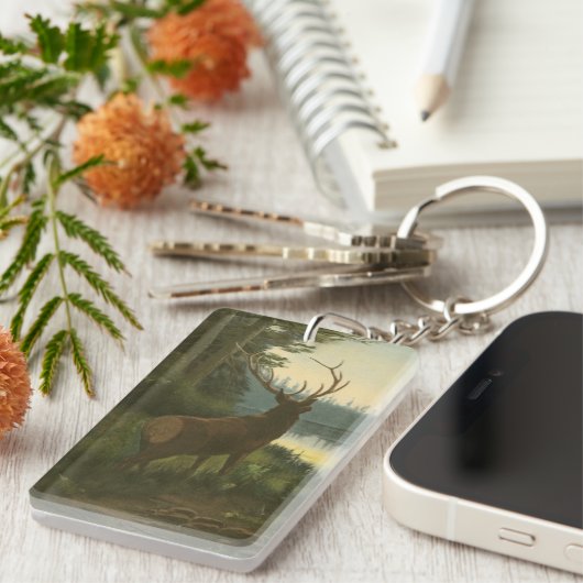 Rückblick auf den Elk Blick auf den See Schlüsselanhänger (Vorderseite rechts)