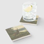 Rückblick auf den Elk Blick auf den See Steinuntersetzer (Seitenansicht)