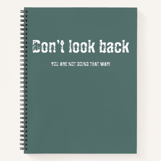 Rückblick auf Notebook Notizblock (Vorderseite)