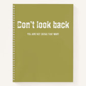 Rückblick auf Notebook Notizblock (Vorderseite)