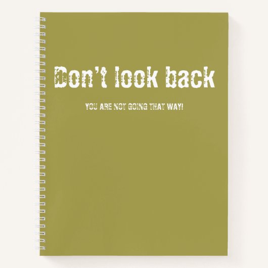 Rückblick auf Notebook Notizblock (Vorderseite)