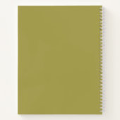 Rückblick auf Notebook Notizblock (Rückseite)