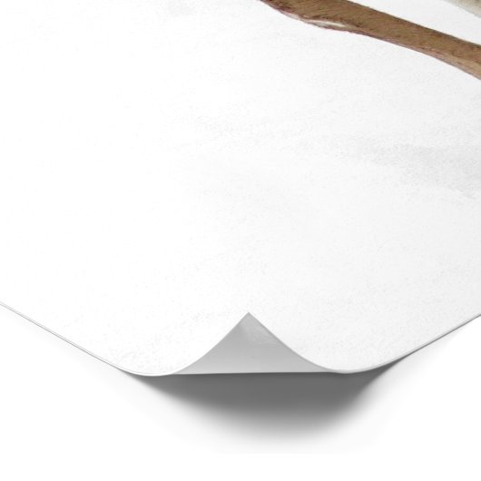 Rückblick, Hirsch Poster (Ecke)