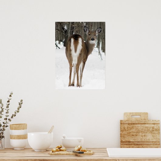 Rückblick, Hirsch Poster (Küche)