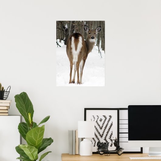 Rückblick, Hirsch Poster (Heimbüro)