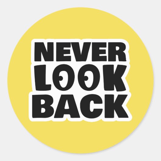 Rückblick Runder Aufkleber (Vorderseite)