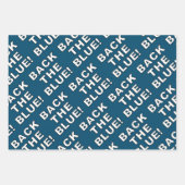 RÜCKEN DES BLAUEN SET GESCHENKPAPIER SET (Vorderseite 2)
