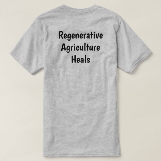 Rücken des grauen, regenerativen Ag-T - Shirt (Design Rückseite)