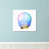 Rücken des menschlichen Schädels Leinwanddruck (Insitu (Holzboden))