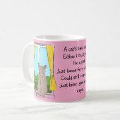 Rücken einer Katze Kaffeetasse (Vorderseite Links)
