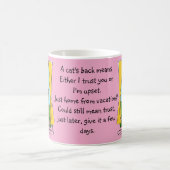 Rücken einer Katze Kaffeetasse (Mittel)