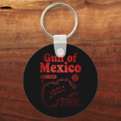 Rücken Golf von Mexiko seit 1550 historischer Golf Schlüsselanhänger (Vorderseite)