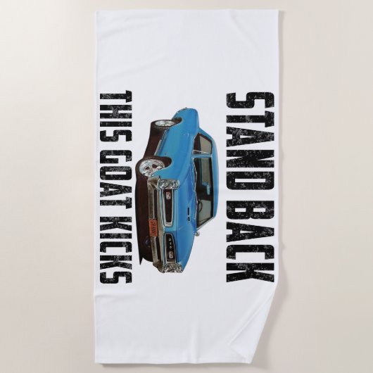 Rücken-GTO-Kicks Strandtuch (Vorderseite)