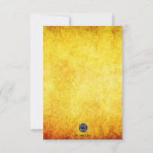 Rücken-Hüftkarte und R&B Einladungskarte (Rückseite)