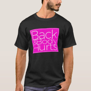 Rücken & Körper schmerzt schwarze Frauen Yoga Work T-Shirt