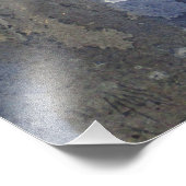 Rücken Land Pass Wasserfarbe Fotodruck (Ecke)