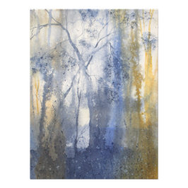 Rücken Land Pass Wasserfarbe Fotodruck