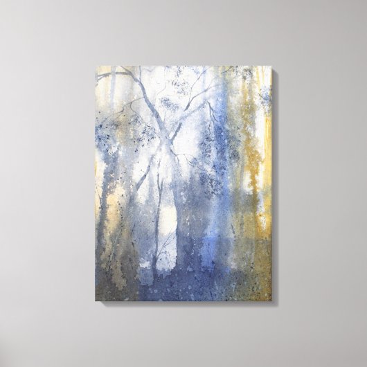 Rücken Land Pass Wasserfarbe Leinwanddruck (Vorderseite)