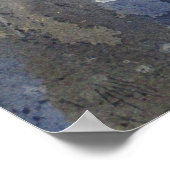 Rücken Land Pass Wasserfarbe Poster (Ecke)