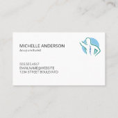 Rücken-Logo | Akupunktur Visitenkarte (Rückseite)