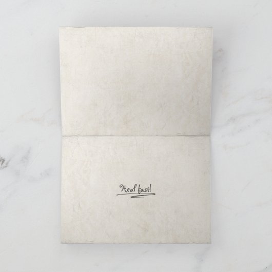 Rücken-Operation wird gut Karte (Innenseite)