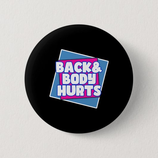 Rücken schmerzt button (Vorderseite)