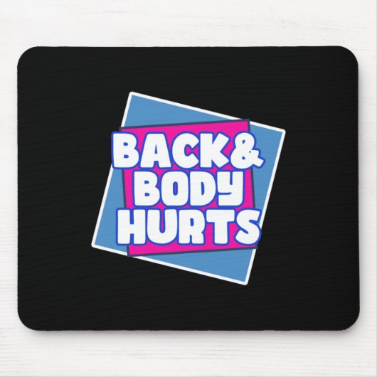 Rücken schmerzt mousepad (Vorne)