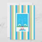 Rücken-Sprinkler-Splash-Bash Einladung (Rückseite)