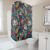 Rücken-Tattoo-Muster Duschvorhang (Beispiel)