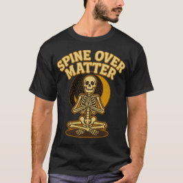 Rücken über Matter Skeleton Yoga Vintages Hallowee T-Shirt