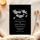 Rücken zurück Wir knüpfen an die Hochzeit Einladung