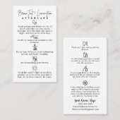 Rückenlehne + Laminierrücksichtskarten Visitenkarte (Vorne/Hinten)