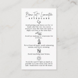 Rückenlehne + Laminierrücksichtskarten Visitenkarte