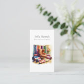 Rückenlehne und Möbel, Möbelrestaurierung Visitenkarte (Stehend Vorderseite)