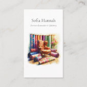 Rückenlehne und Möbel, Möbelrestaurierung Visitenkarte (Vorderseite)