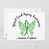 Rückenmarkverletzung Schmetterling 6.1 Postkarte (Vorne/Hinten)