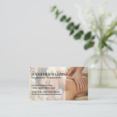 Rückenmassage für Frauen Visitenkarte (Stehend Vorderseite)