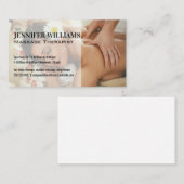 Rückenmassage für Frauen Visitenkarte (Vorne/Hinten)