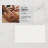 Rückenmassage | Salon Wellness-Center Visitenkarte (Vorne/Hinten)