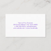 Rückenmassage | Schönheitspflege | Holz Visitenkarte (Rückseite)