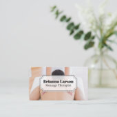 Rückenmassage Visitenkarte (Stehend Vorderseite)