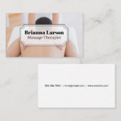 Rückenmassage Visitenkarte (Vorne/Hinten)