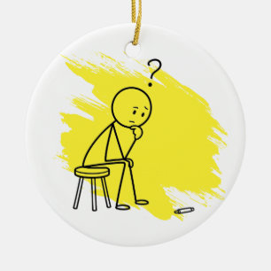 Rückenschmerz Humor Benutzerdefinierte Bedingung L Keramik Ornament