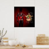 Rückenschmerzen Poster (Küche)