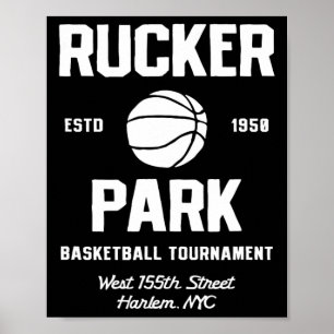Rucker Park Sketll Turnier Harlem Nyc Streetll  Poster