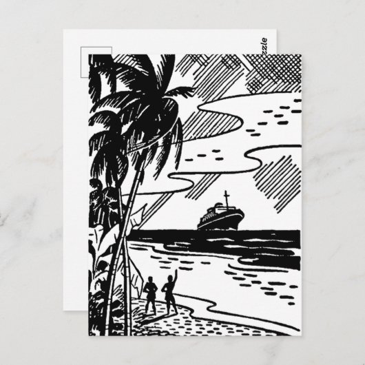 Rückfahrt Postkarte (Vorne/Hinten)