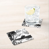 Rückfahrt Rechteckiger Pappuntersetzer (Vor Ort)