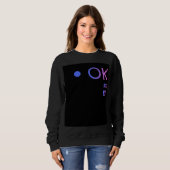 Rückfarbiges Langarmshirt Sweatshirt (Vorne ganz)
